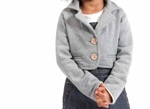 Green Astronaut Kinder Sweat Bolero, Farbe: grau - green astronaut