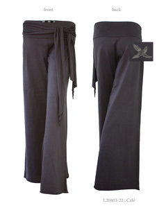 Ladies Bird Pants with Tie West (Small Bird) - Chakura by Ku Ambiance