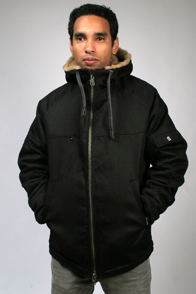 MENS CLASSIC HOODED JACKET - HEMP HOODLAMB
