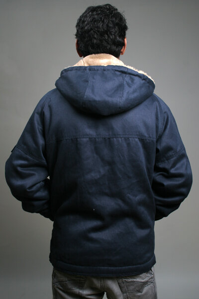 MENS CLASSIC HOODED JACKET - HEMP HOODLAMB