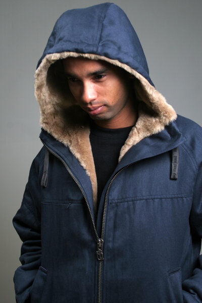 MENS CLASSIC HOODED JACKET - HEMP HOODLAMB