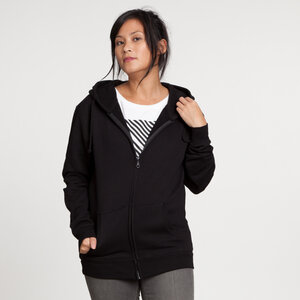 EarthPositive Zip-Hoodie Woman Black - EarthPositive