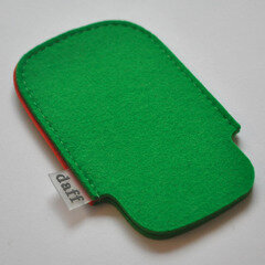 Filz Tasche für iPhone und iPod grasgrün - Daff