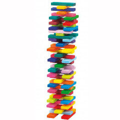 60 Bausteine in Holzkasten - Glückskäfer