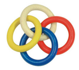 Baby-Ringe bunt - Glückskäfer