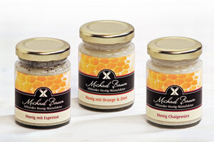 Süßes Trio mit Espresso, Orange & Zimt und Chaigewürz - Altländer Honig-Manufaktur & Manufruktur