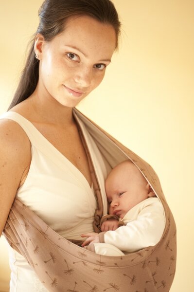 Bio Baby Sling Midnight / Celeryprint - bumbaumel