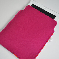 Filz iPad Hülle / PadBag himbeer - Daff