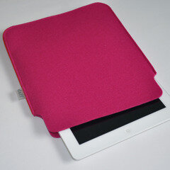 Filz iPad Hülle / PadBag himbeer - Daff