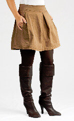 Pauna Solid Skirt hellbraun - Kuyichi
