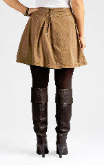 Pauna Solid Skirt hellbraun - Kuyichi