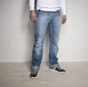 DANIEL regular fit | soft combed blu   - Kuyichi