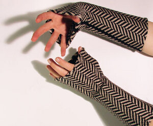 Armstulpen im Fischgrat-Design - vincente