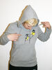 Fair-Trade-Frauenhoodie 'Es lebe die Kohlmeise' - Hirschkind