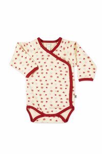 Green Baby winterlicher Baby Body, Farbe: rot - Green Baby