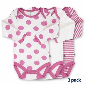 Green Baby Body Set, Farbe: himbeer - Green Baby