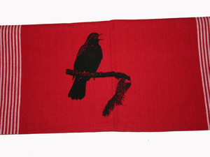 Fair-Trade-Geschirrtuch 'Amsel' - Hirschkind
