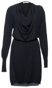 Strickkleid Calyx  - schwarz - Ansoho