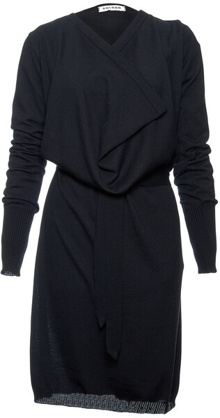 Strickkleid Calyx  - schwarz - Ansoho
