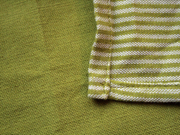 Handgewebtes Fair-Trade-Geschirrtuch 'Pure Vernunft darf niemals siegen' grüngrün - Hirschkind