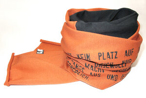 Schal 'Fische' Terracotta - Lena Schokolade