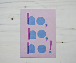 Öko-Postkarte 'ho,ho,ho!' - MOZAÏQ eco design