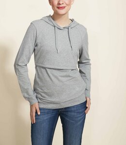Kapuzen Sweater B-Warmer, Farbe: light greymelange - Boob