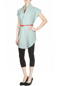 Long Bluse Toat türkis - FORMAT