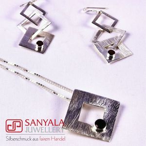 Silber-Schmuckset QUADRO Fairtrade - SANYALA
