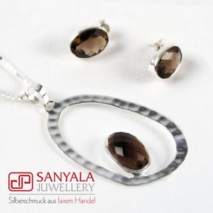 Silber-Schmuckset OVAL Fairtrade - SANYALA