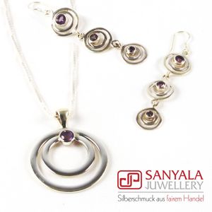 Silber-Schmuckset CIRCLE Fairtrade - SANYALA