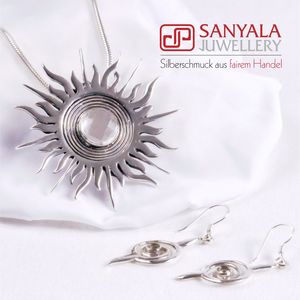 Silber-Schmuckset SUN Fairtrade - SANYALA