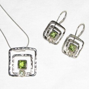 Silber-Schmuckset GREEN & BRIGHT Fairtrade - SANYALA