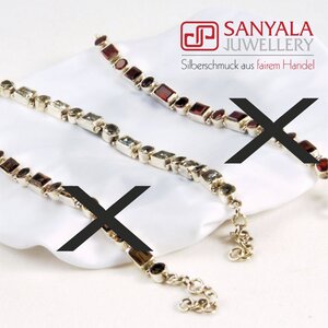 Silberarmband 'ELEGANCE' Bergkristall - Fairtrade - SANYALA