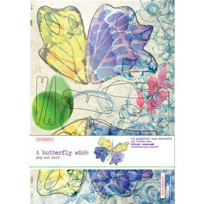 Pop-Out-Karte Schmetterling card A4 - Kidsonroof