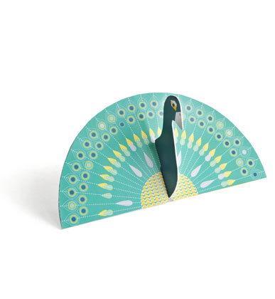 Pop-Out-Karte Pfau card A5 - Kidsonroof