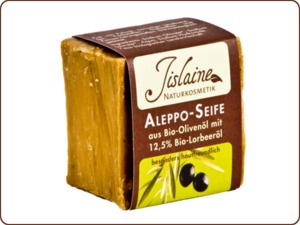 Aleppo-Seife im Block, 200g - Jislaine Naturkosmetik