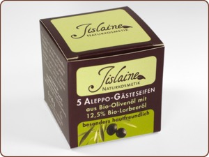 Aleppo-Gästeseifen, 5x20g - Jislaine Naturkosmetik