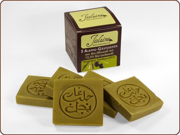 Aleppo-Gästeseifen, 5x20g - Jislaine Naturkosmetik