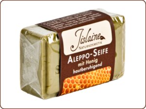 Aleppo-Seife mit Honig, 100g - Jislaine Naturkosmetik