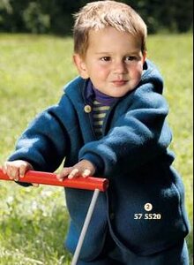Wollfleece-Jacke mit Kapuze - Engel