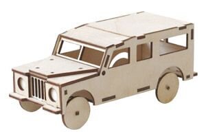 Holzauto Kombi - Steckbausatz - Sol-Expert