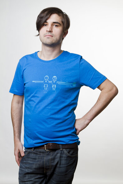 T-Shirt 'kicker' men - neu  - LaissezFair