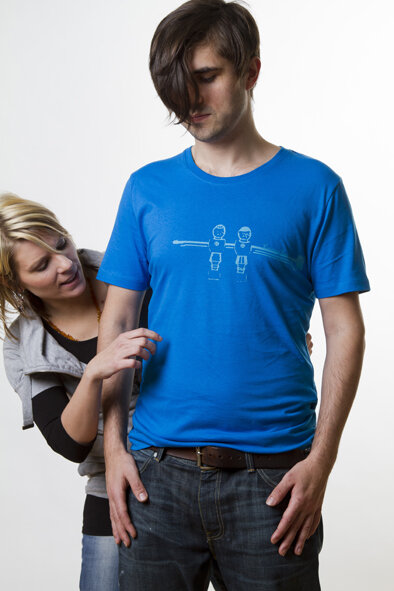 T-Shirt 'kicker' men - neu  - LaissezFair