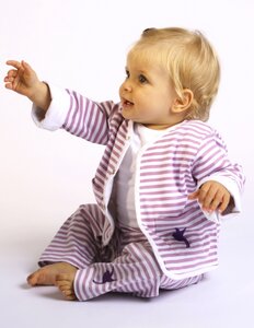 Baby Hose, lila-weiß gestreift - Preciosa