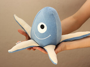 Kuscheltier Tintenfisch blau - hej Marie