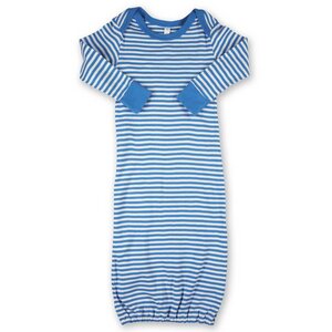 Green Baby Schlafhemd, Farbe: blau gestreift - Green Baby