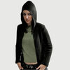 Kapuzenjacke Serenity Black - hempme