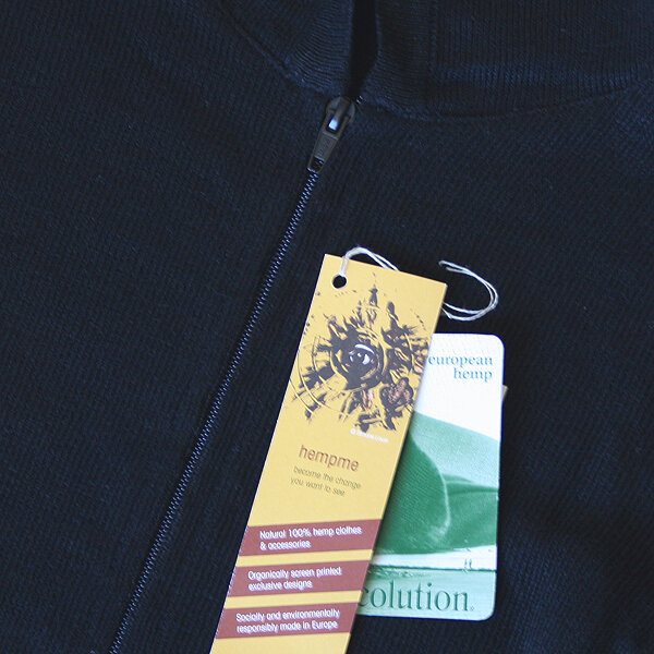 Kapuzenjacke Serenity Black - hempme