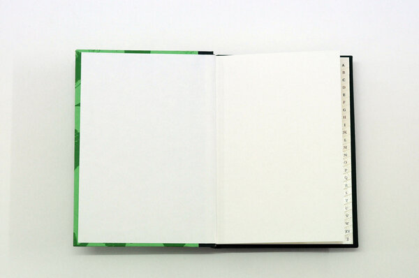 Adressbuch ,Rosen'  - Buchbinderei Rost